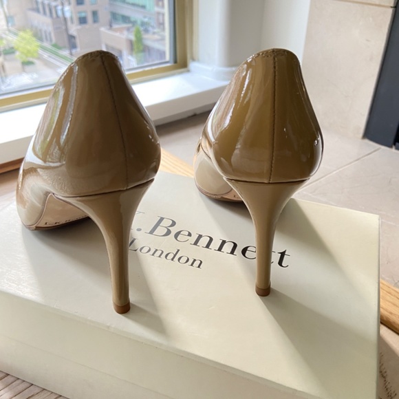 L.K. Bennett - Shilo Heel - Taupe Patent - Picture 2 of 5